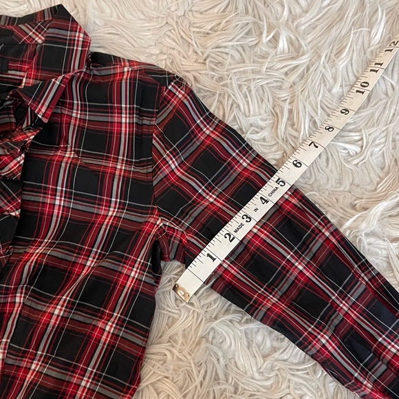 Talbots Plaid Blouse & Black Formal Skirt - Picture 8 of 16